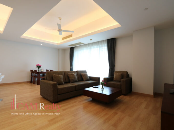 2 bedrooms serviced apartment for rent in Chroy Changvar, Phnom Penh - N3296168