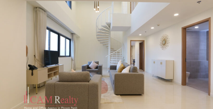 3 bedrooms duplex apartment for rent in Toul Kork